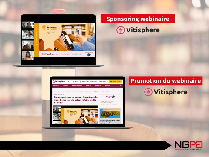 Sponsoring Webinaire Vitisphere
Promotion du webinaire sur Vitisphere.com