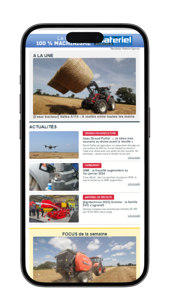 Newsletter Matériel Agricole